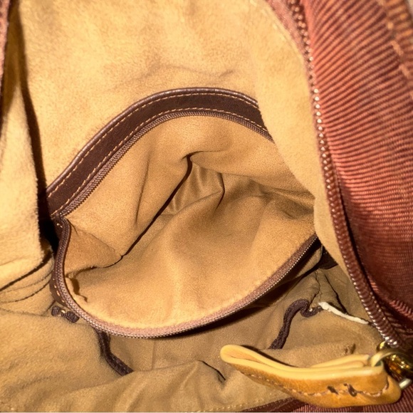 Vintage Liz Claiborne Brown Leather Shoulder Bag - Picture 7 of 15